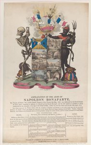 Erklärung der Waffen von Napoleon Bonaparte, April 1814 von Thomas Rowlandson
