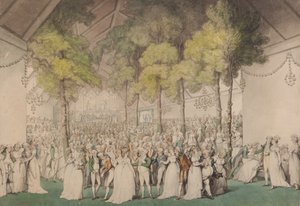 Fest im Boodles Club, Ranelagh, zu Ehren von George III von Thomas Rowlandson