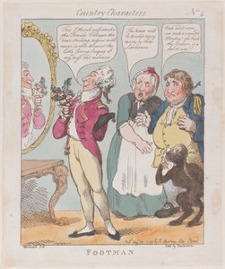 Diener, 30. August 1799 von Thomas Rowlandson