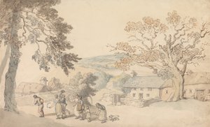 Erntearbeiter machen sich auf den Weg von Thomas Rowlandson