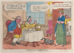 Einen Diener einstellen von Thomas Rowlandson