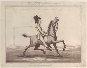 Pferdeleistungen, Skizze 1: Ein Astronom!!, 1. August 1799