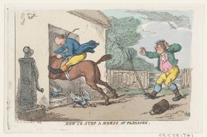 Wie man ein Pferd nach Belieben stoppt, 1803