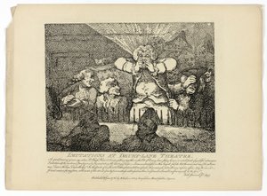 Imitationen und Drury-Lane-Theater, aus Boswells Tour durch die Hebriden von Thomas Rowlandson