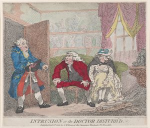 Eindringen oder Der gestörte Doktor von Thomas Rowlandson