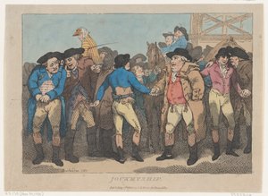Jockeyship, 1. Juli 1802 von Thomas Rowlandson
