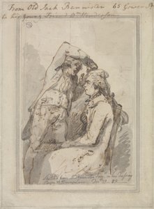 John Bannister in seiner Garderobe am Drury Lane