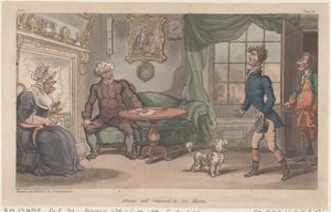 Johnny sicher zurück bei seiner Mama, aus Die militärischen Abenteuer von Johnny Newcome, 1815