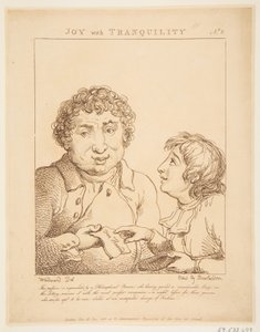 Freude mit Ruhe Le Brun Travestiert, oder Karikaturen der Leidenschaften, 21. Januar 1800