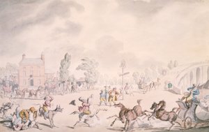 Kew Bridge, Kew, London, 1819 von Thomas Rowlandson