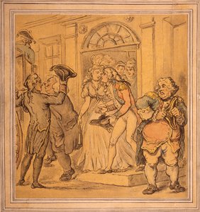 Abreise nach einer Feier, spätes 18. - frühes 19. Jahrhundert von Thomas Rowlandson