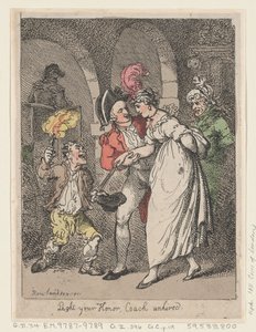 Licht Euer Ehren, Kutsche nicht gemietet, 1811 von Thomas Rowlandson
