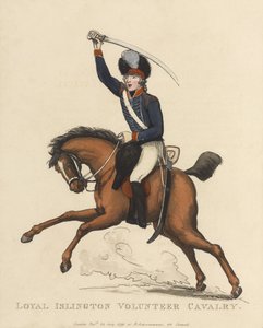 Loyal Islington Volunteer Cavalry, ca. 1799 von Thomas Rowlandson