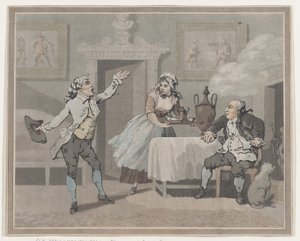 Manager & Spouter, 1. Juli 1802 von Thomas Rowlandson