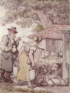 Molly Moggs und der Pfarrer von Thomas Rowlandson
