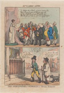 Mrs Clarks Empfang. Der Botschafter von Marokko auf einer Sonderbotschaft, 20. Februar 1809