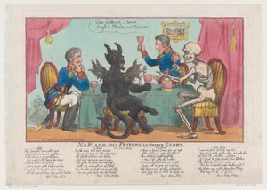 Nap und seine Freunde in ihrer Pracht, 1. Oktober 1808