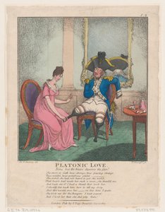 Platonische Liebe, 30. Mai 1807 von Thomas Rowlandson
