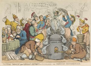 Politischer Chemiker und deutsche Retorten oder Auflösung des Rheinbundes, veröffentlicht 1813