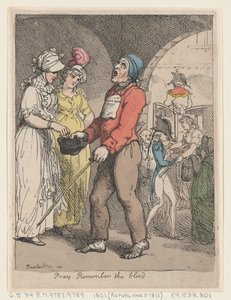 Bitte denken Sie an die Blinden von Thomas Rowlandson