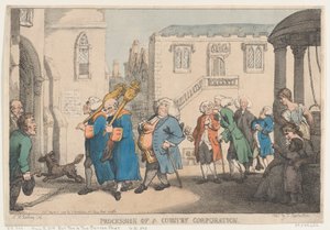 Prozession einer Landgemeinde, 12. August 1799