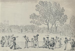 Promenade im Green Park, 1808, 1920 von Thomas Rowlandson