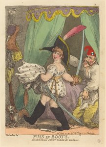 Der gestiefelte Kater, oder General Junot überrascht von Thomas Rowlandson
