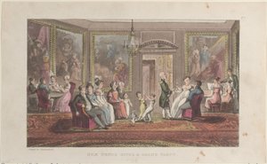 Quae Genus gibt eine große Party, aus Die Geschichte von Johnny Quae Genus, Februar 1, 1822 von Thomas Rowlandson