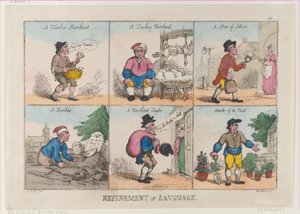 Verfeinerung der Sprache von Thomas Rowlandson