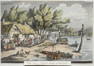 Rowlandsons Skizzen aus der Natur: Ansicht in der Nähe von Newport, Isle of Wight