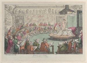 Royal Academy, Somerset House, London, 1801-11 von Thomas Rowlandson