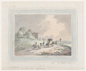 Rustikale Skizze oder Eine Postkutsche reist, 1785-99