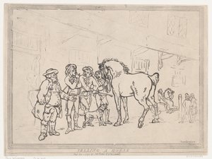 Pferdeverkauf von Thomas Rowlandson