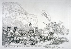Sir Cecils Budget zur Begleichung der Staatsschulden, 1874