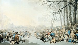 Schlittschuhläufer auf der Serpentine von Thomas Rowlandson