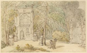 Einsamkeit in Strawberry Hill von Thomas Rowlandson