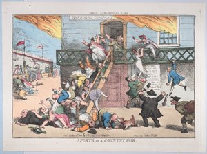 Sport eines Jahrmarkts von Thomas Rowlandson