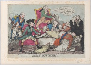 Staatsmetzger, 28. Januar 1789 von Thomas Rowlandson