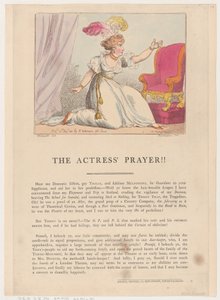 Das Gebet der Schauspielerin!!, 10. August 1801 von Thomas Rowlandson