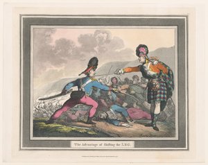 Der Vorteil des Beinwechsels, September 1798 von Thomas Rowlandson