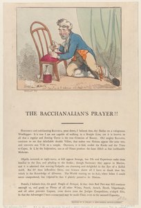 Das Gebet des Bacchanalen!!, 4. Juni 1801 von Thomas Rowlandson