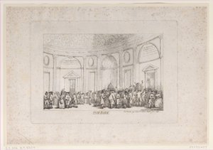 Die Bank, Januar 1792 neu aufgelegt von Thomas Rowlandson