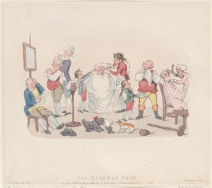 Der Friseursalon von Thomas Rowlandson