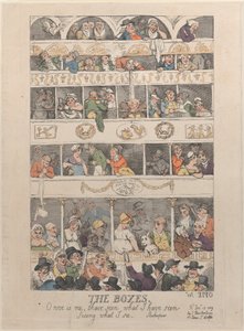 Die Logen, 12. Dezember 1809 von Thomas Rowlandson