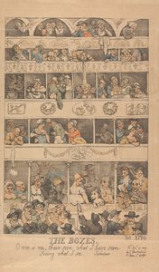 Die Schachteln: O weh mir, zu sehen, was ich gesehen habe, während ich sehe, was ich sehe. von Thomas Rowlandson