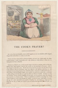 Das Gebet des Kochs!!, 15. September 1801 von Thomas Rowlandson