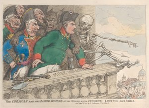 Der Korsikaner und seine Bluthunde am Fenster der Thuilleries, 16. April 1815