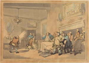 Die enttäuschten Feinschmecker von Thomas Rowlandson