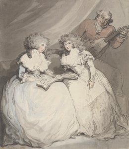 Die Herzogin von Devonshire und die Gräfin von Bessborough von Thomas Rowlandson