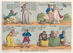 Die vier Jahreszeiten der Liebe, 15. September 1814 von Thomas Rowlandson